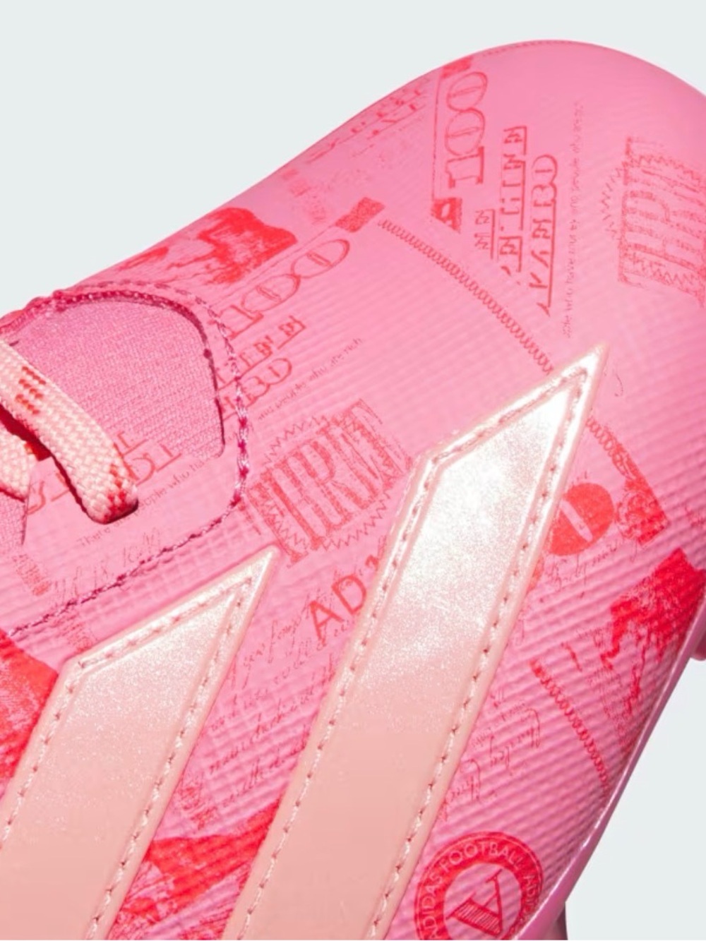 ADIZERO ELECTRIC II CURRENCY FOOTBALL CLEATS |NWOB| Sz M9:W10 | Pink Fusion - Picture 15 of 16